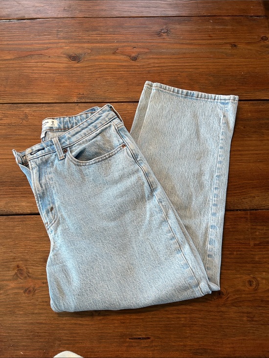 Abercrombie & Fitch Denim - Abercrombie & Fitch Curve Love Vintage Straight High Rise